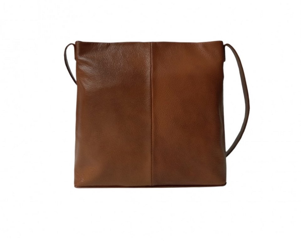 Сумка женская  D.Morelli, нат. кожа, средняя коричневая 26,5*24*6 см