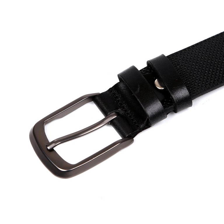 Ремень FABRETTI мужской, 35 мм, натуральная кожа, размер 125, черный