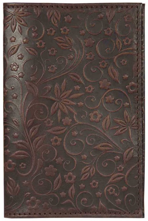 Обложка для автодокументов, нат. кожа "Флаверс" коричневый