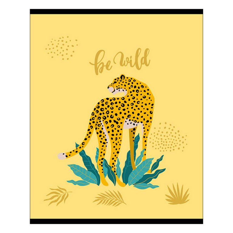 Тетрадь 48 лист кл. А5 на скрепке "Be wild"