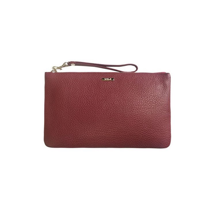 Сумка женская-клатч  D.Morelli , нат. кожа, фл.бордо