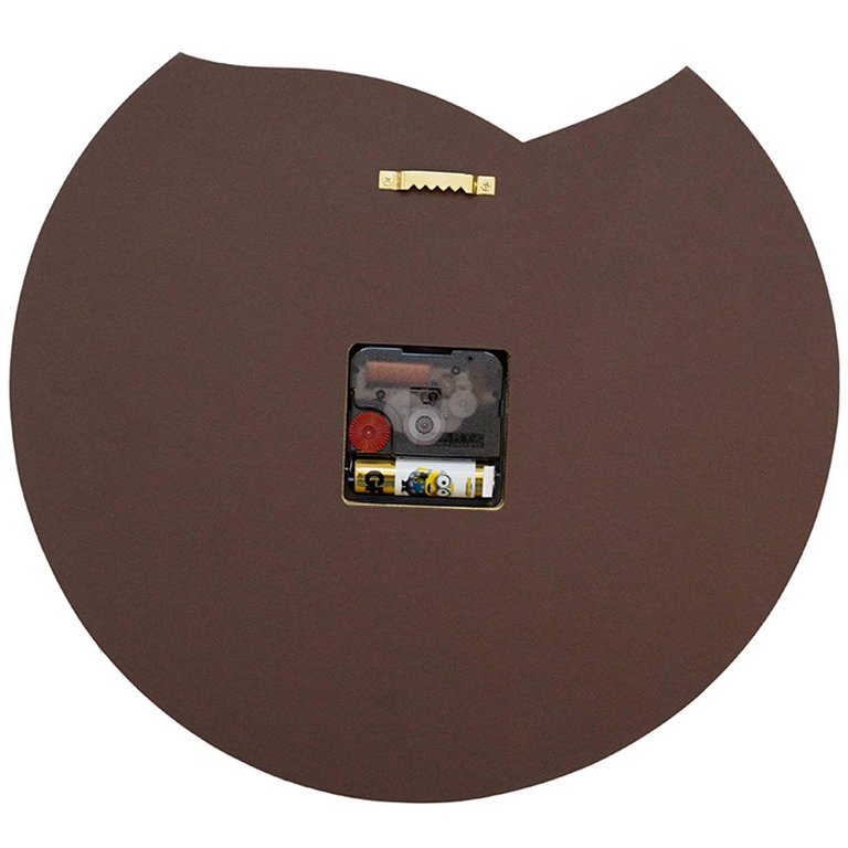 Часы настенные Макей "Deco" нат. кожа 30*29 см, цвет молочный