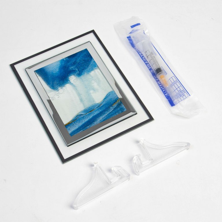 Антистресс картина  "Майя", 13*18 см, песок синий