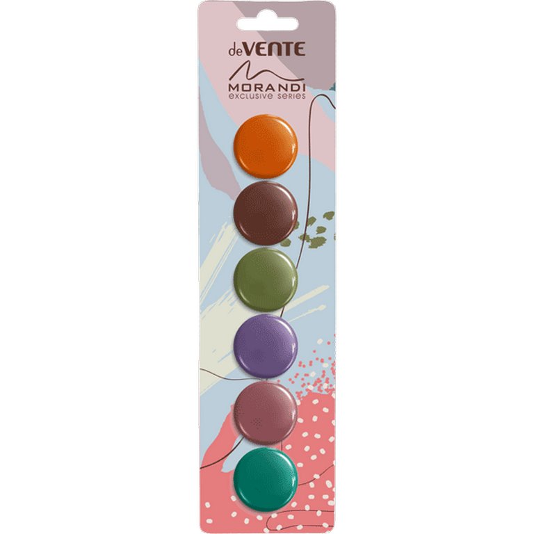 Магниты диаметр 30 мм  (6шт/уп) цветные deVENTE "Morandi"