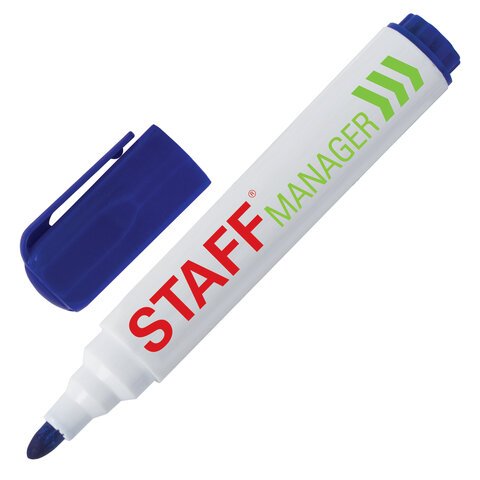 Набор маркеров для доски  4шт STAFF "Manager" 5мм круглые (спиртовые)