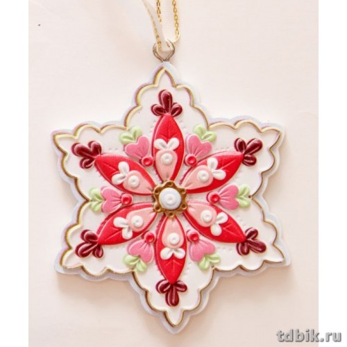 Украшение елочное из полирезины, 7 * 8.5 см