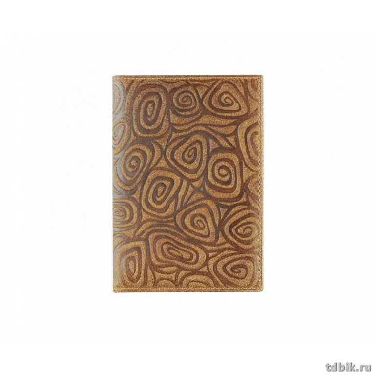 Обложка для паспорта D.Morelli "Тирамо-2 " с отделениями для карт нат. кожа, горчичн.