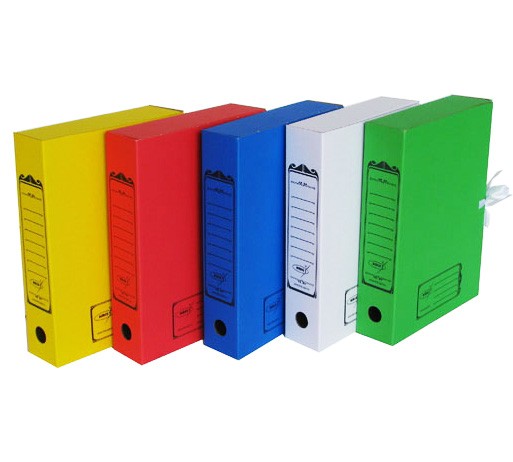 Короб архивный 325*260*75мм с завязками микрогофрокартон, А4, цв. синий