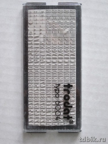 Касса шрифта для штампов и датеров 4 мм Trodat