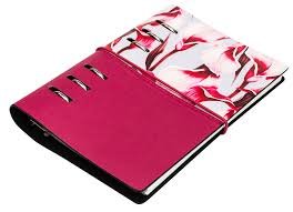 Записная книжка 135*190 мм, 240 стр., Infolio "Joy", розовая, кольцевой м-м