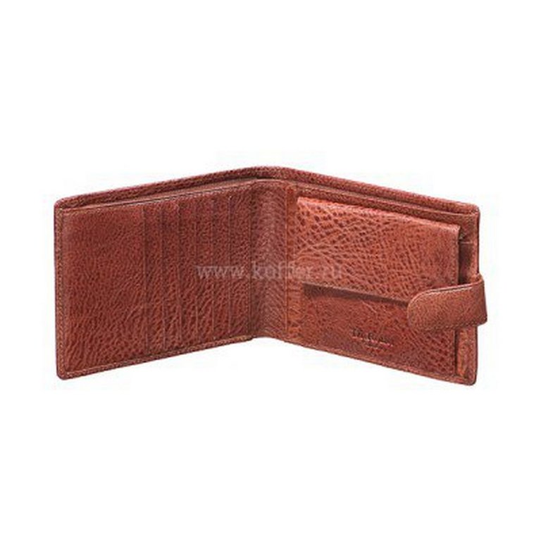 Портмоне Dr.Koffer 10,5*14см, нат. кожа, коньяк