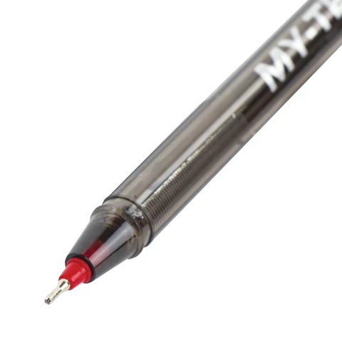 Ручка шариковая масляная PENSAN "My-Tech" 0,7мм красная (стерж.140мм, линия 0,35мм) игольч.