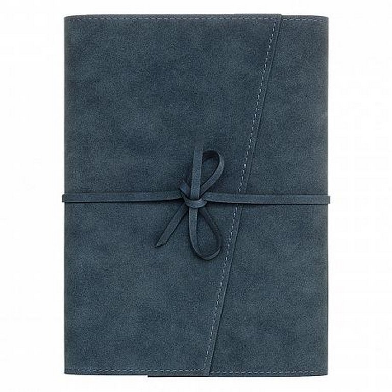 Скетчбук 148*210 мм, 60л. в суперобложке из нубука "Темно-серый" бумага д/акварели 200 г/кв.м