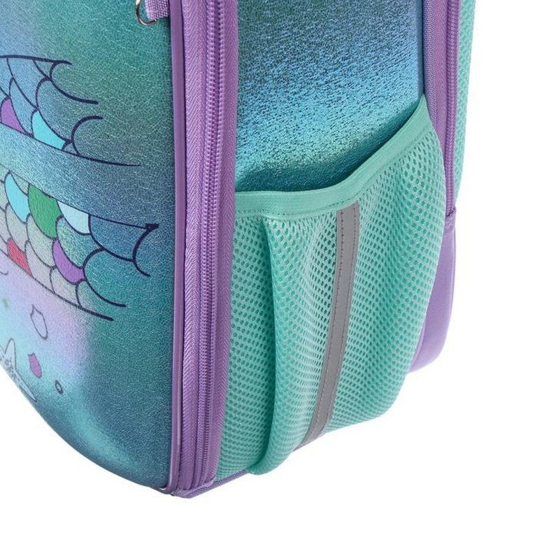 Рюкзак каркасный для девочки Hatber Ergonomic "МЕЧТА РУСАЛКИ" (термосумка) 29*38*16см