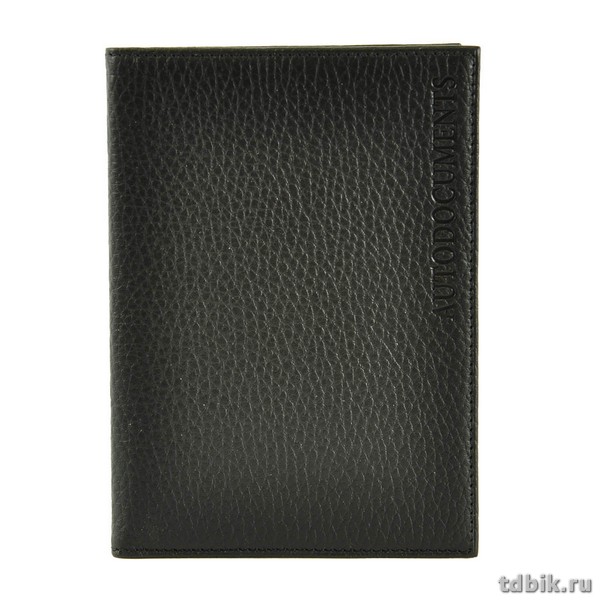 Бумажник водителя D.Morelli "Texas" нат. кожа, черный