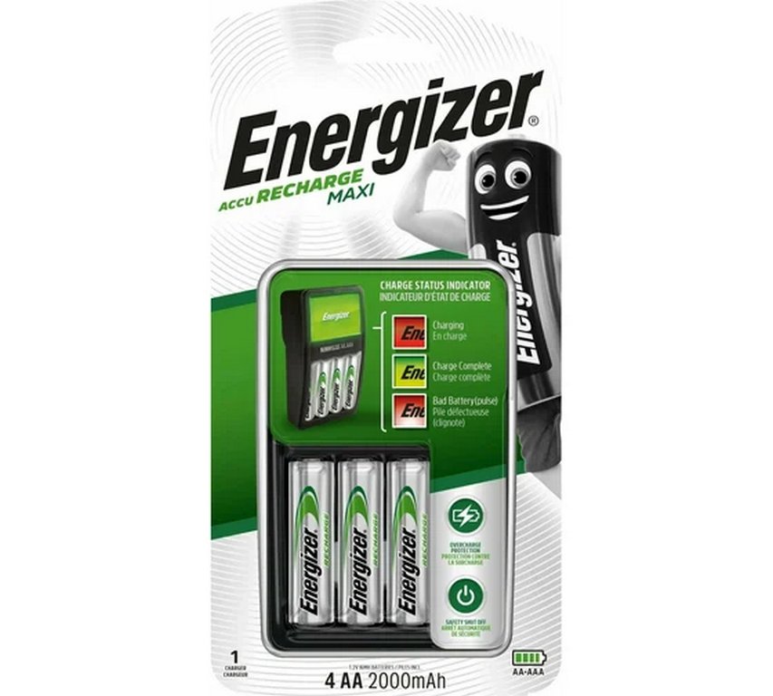 Зарядное устройство Energizer ЗУ Charger Maxi (+4xАА 2000mah)