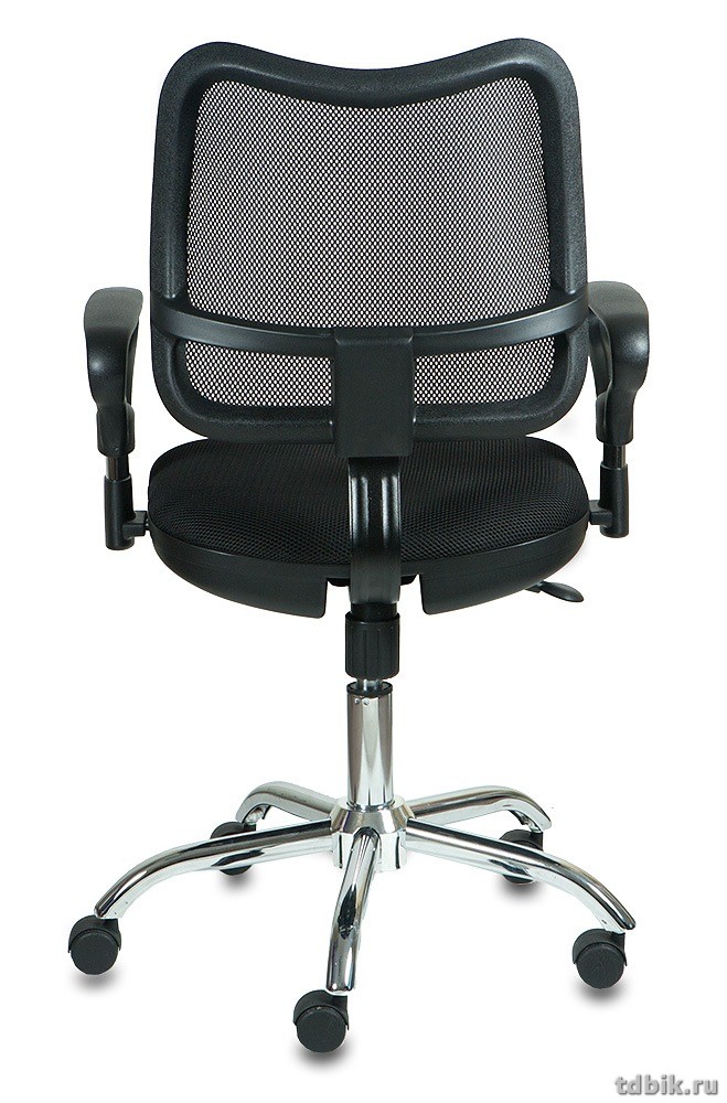 Кресло оператора Бюрократ CH-799SL/TW-11 (cпинка сетка, сиденье ткань, цв. черный, крестовина хром)