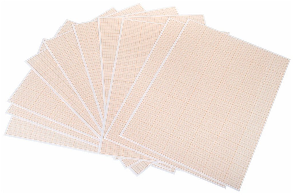 Миллиметровая бумага 295 мм*210 мм, А4, 10л. deVENTE