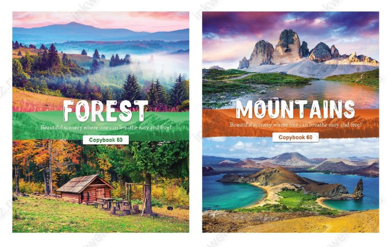 Тетрадь 60 лист кл. А5 на спирали, мелов. обложка Prof-Press "ЯРКАЯ ПРИРОДА"