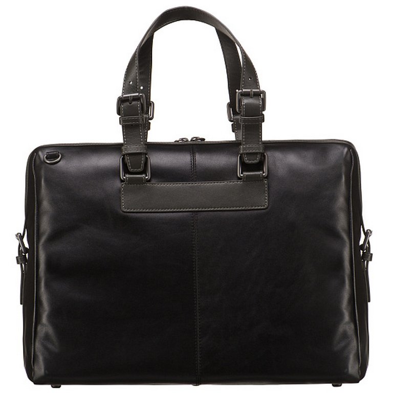 Сумка для документов Dr.Koffer, нат. кожа, черная