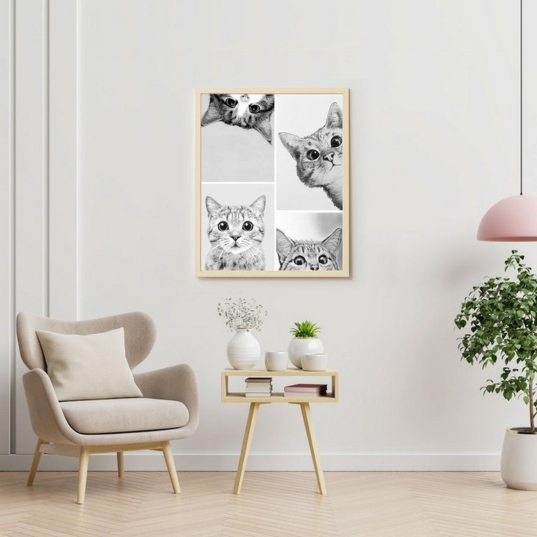 Роспись по номерам (холст) 40*50см "Мемчики. Наташ вставай!" (подрамник+основа+акрил.+кисти) 7цв.