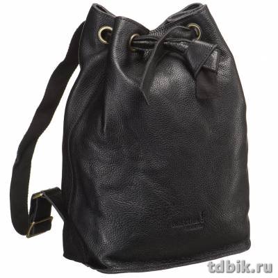 Рюкзак женский Dr.Koffer 37х25х14 см, нат.кожа, черный