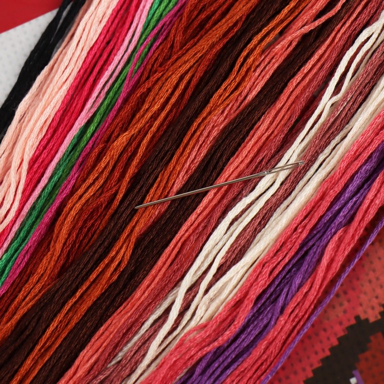 Вышивка крестиком "Девушка" 25х20 см Школа талантов