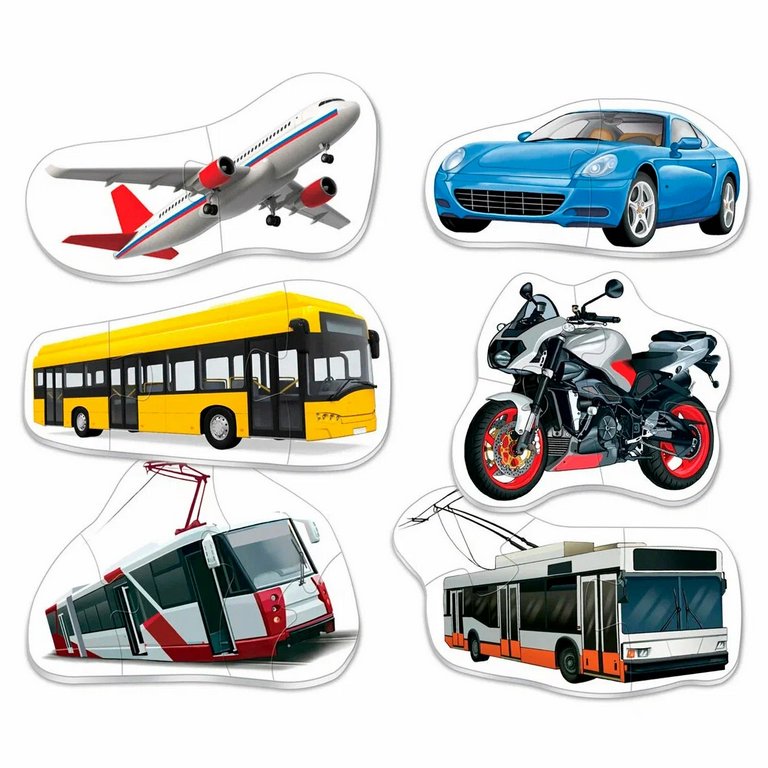 Пазлы MAXI  18 дет. "Транспорт" Русский стиль