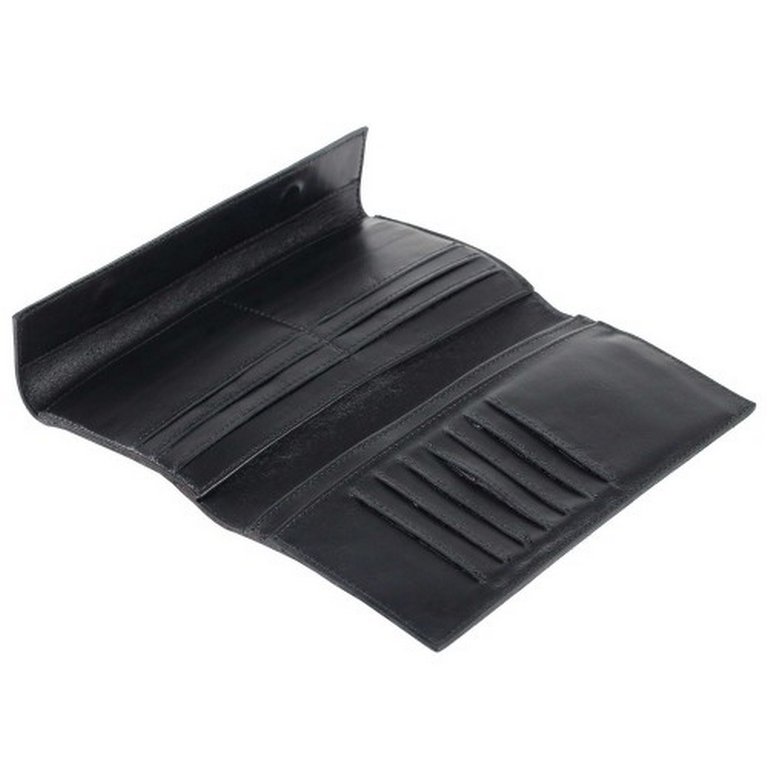 Портмоне Макей 18,9*10,5см, нат. кожа, цв. черный