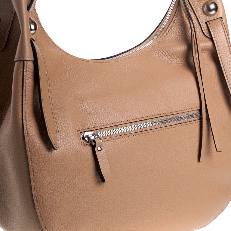 Сумка женская Dr.Koffer 32х23м см, нат.кожа бежевая