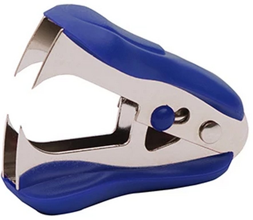 Антистеплер для скоб № 10, 24/6, 26/6 с фиксатором, синий Lamark