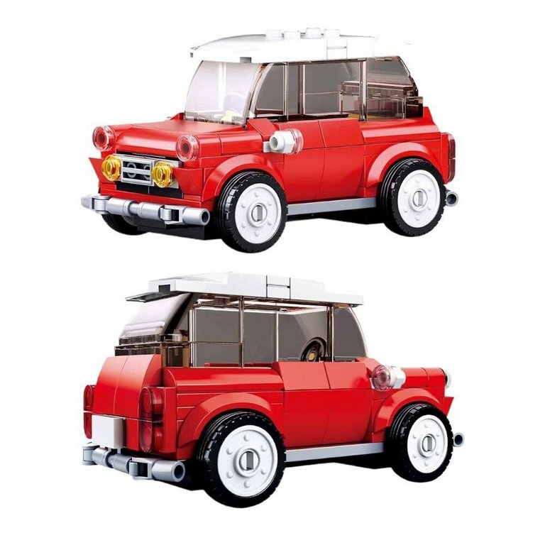 Конструктор пластиковый (мал)  150 дет. "Автомобиль" SLUBAN