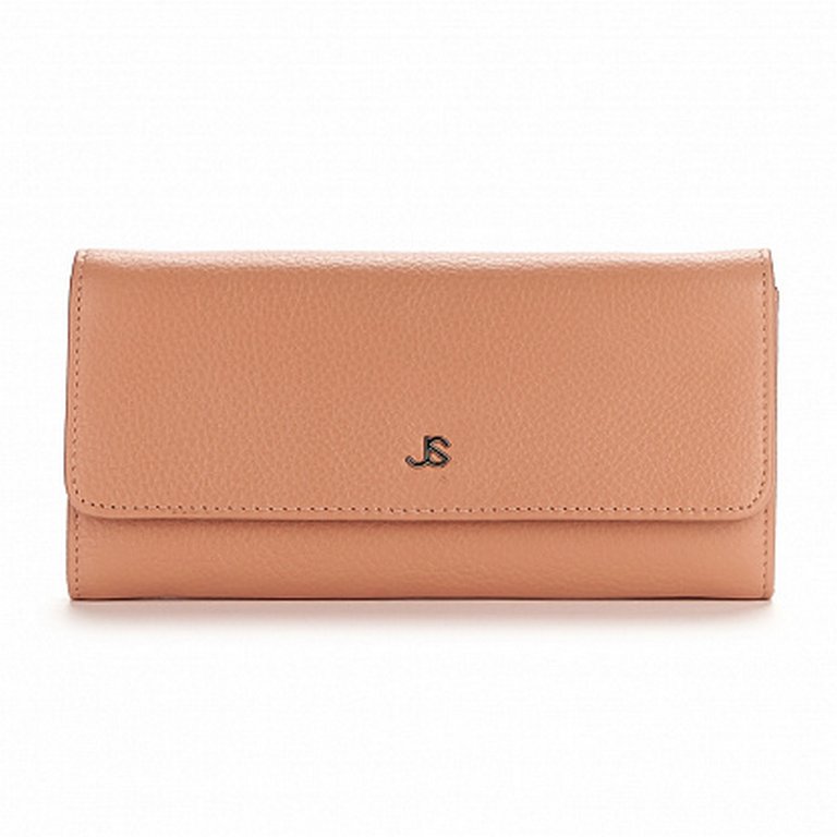 Портмоне Jane's Story женское 19см, нат.кожа, бежевый (таро)