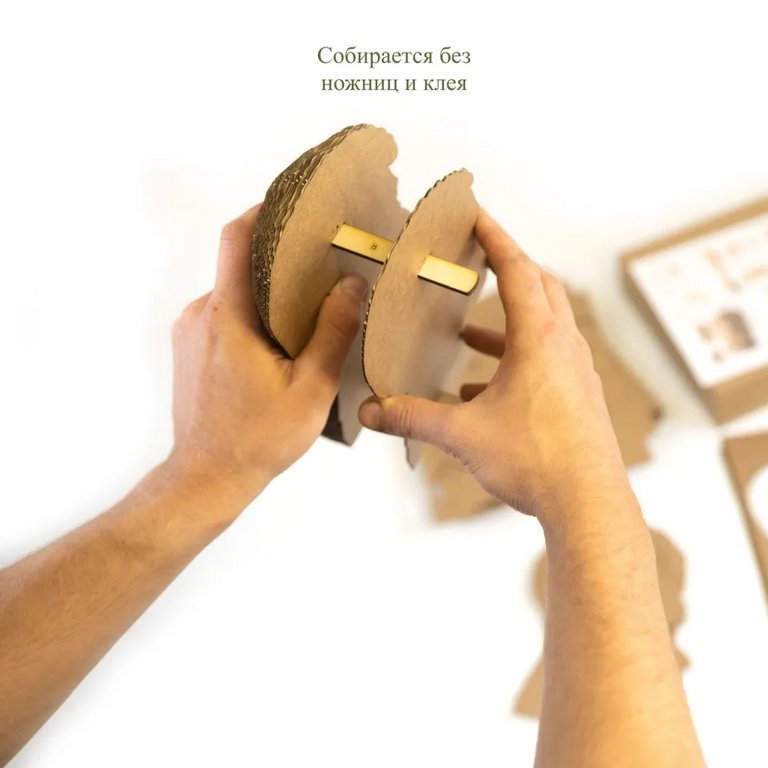 Сборная модель из гофрокартона "Гомер Симпсон" h=21см, 126 дет., 6+, 5cult