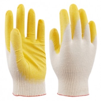 Перчатки х/б обливн. ладонь