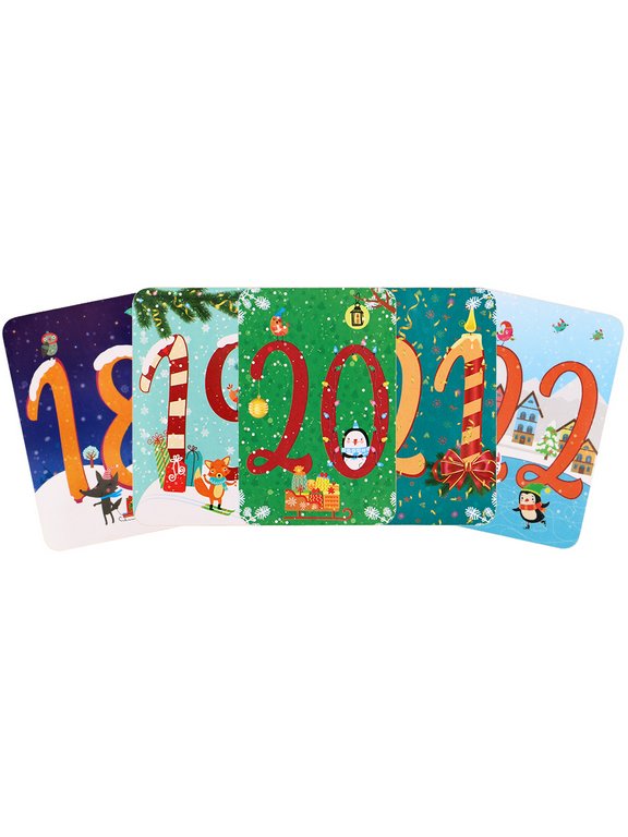 Адвент-календарь НГ "Новый Год" 3х29х17 см