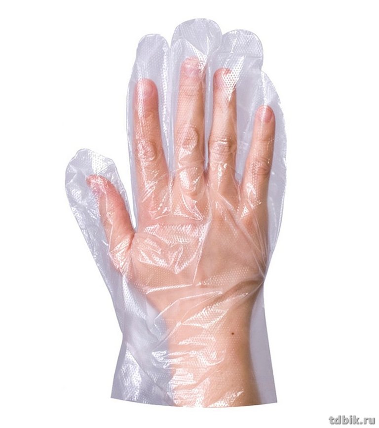 Перчатки Одноразовые полиэтиленовые, размер "L", 100шт/уп.