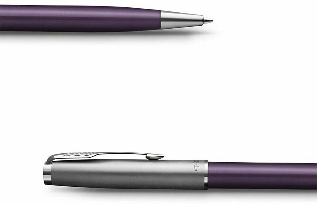Ручка шариковая Parker Sonnet Essentials LaqViolet СT M (нерж.сталь)