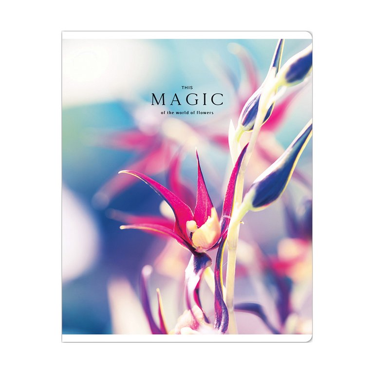 Тетрадь 48 лист кл. А5 на скрепке Greenwich Line "Magic of flowers", глянцевая ламинация, 70г/м2