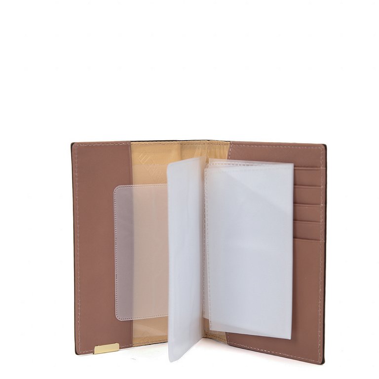 Обложка для документов FABRETTI женская, нат. кожа, 10*13,5*1,5см, темно-розовый