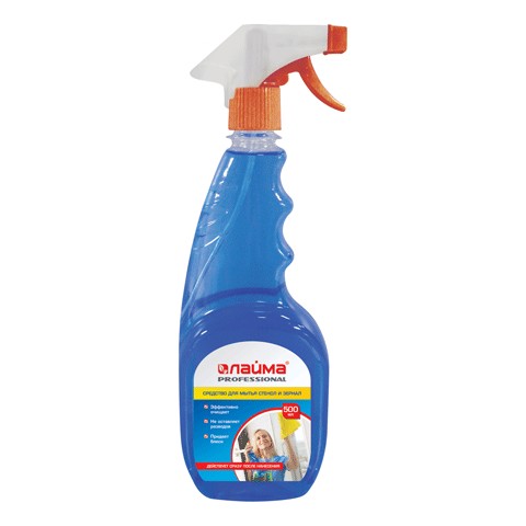 Средство для мытья стекол ЛАЙМА PROFESSIONAL, курок, 500 мл., изопропиловый спирт