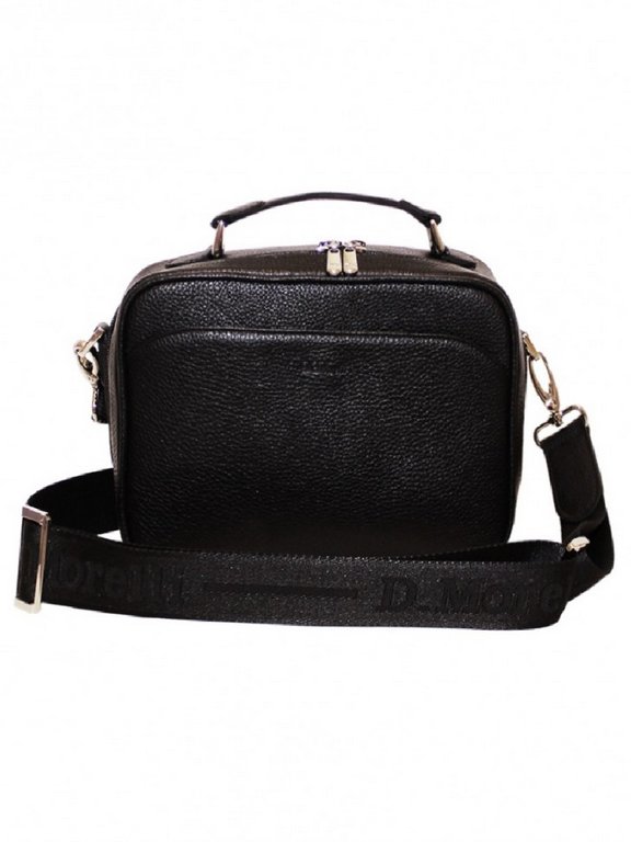 Сумка женская  D.Morelli, нат. кожа, черная