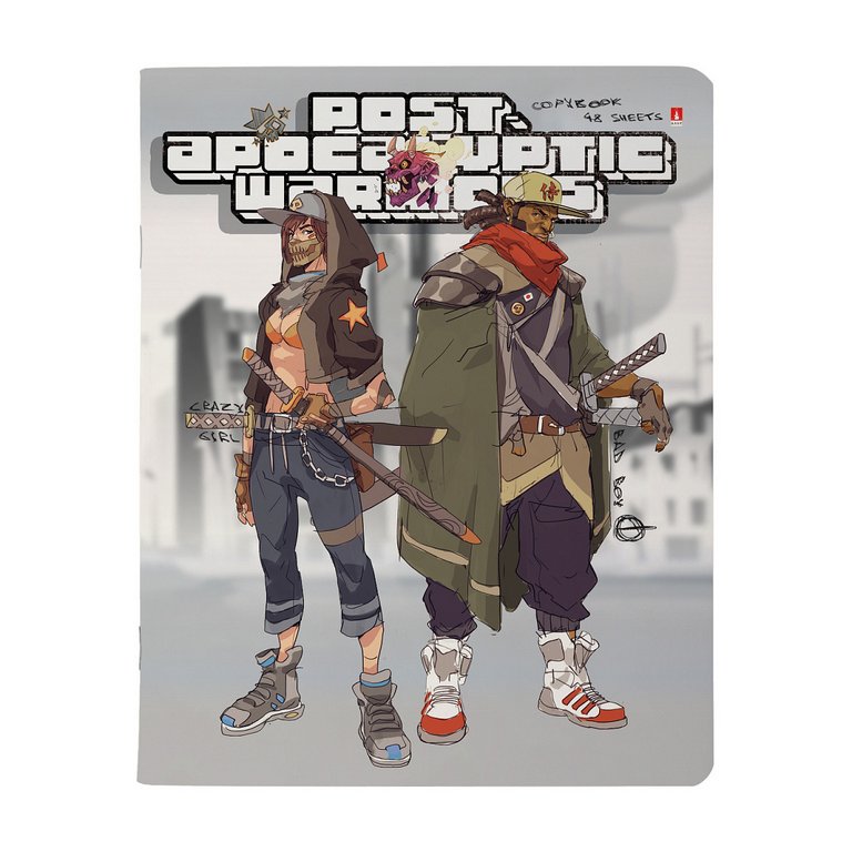 Тетрадь 48 лист кл. А5 на скрепке "Manga. Warriors"