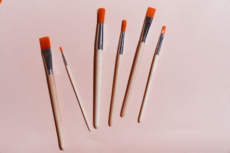 Кисть Синтетика №20 плоская живописная Эдельвейс