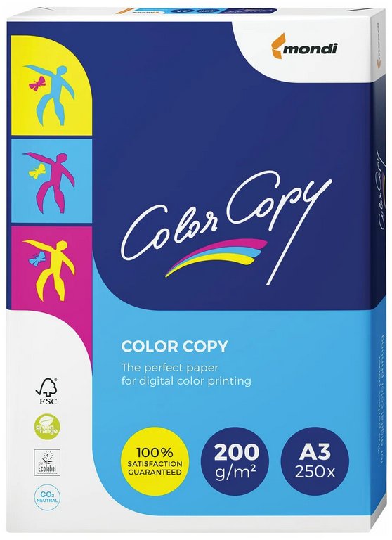 Бумага для полноцв. печати Color Copy А3 (297*420мм) 200 гр. (250л)