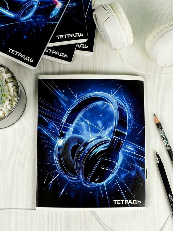 Тетрадь 48 лист кл. А5+ на скрепке "ИЗЛУЧЕНИЕ" 5 ВИДОВ