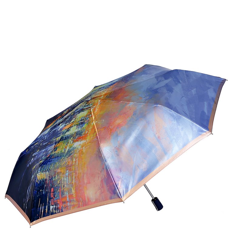 Зонт женский суперавтомат Fabretti, облегченный, 3 сложения, сатин
