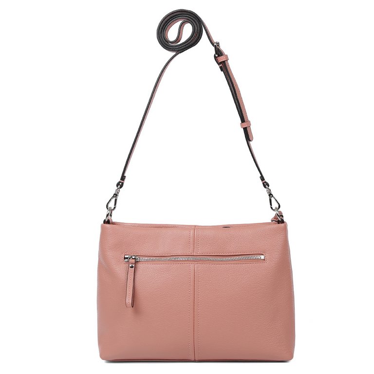 Сумка женская Palio 31*22*8см, нат. кожа, темно-розовый