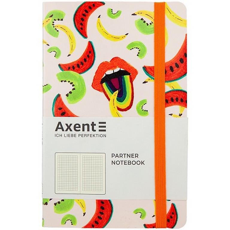 Записная книжка 125*195мм, 96л. "Partner BBH Soft" клетка, Fruits