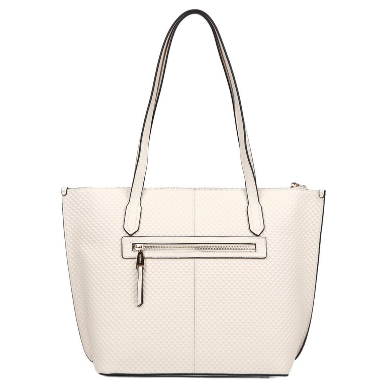 Сумка женская FABRETTI 42х29х13 см, нат. кожа, бежевый